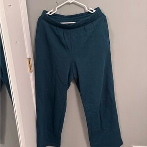 Old Navy Dark Green Wide Leg Sweatpants(worn once)